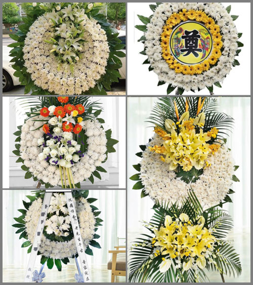 山西运城平陆县部官乡黑窑村花圈速递
